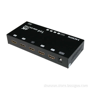 Full 1.4V Ultra HD HDMI Splitter 1x4, Support 4Kx2K, 3D, HDCP